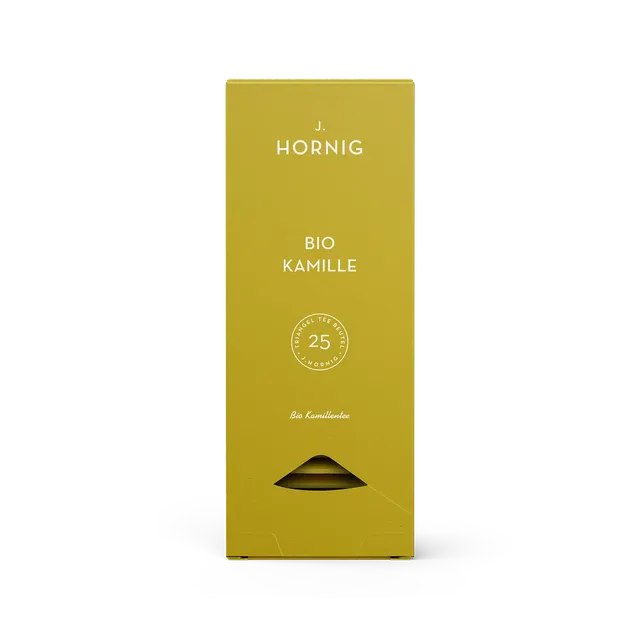 j-hornig-bio-kamille-tee-25-bio-pyramidenbeutel image 1