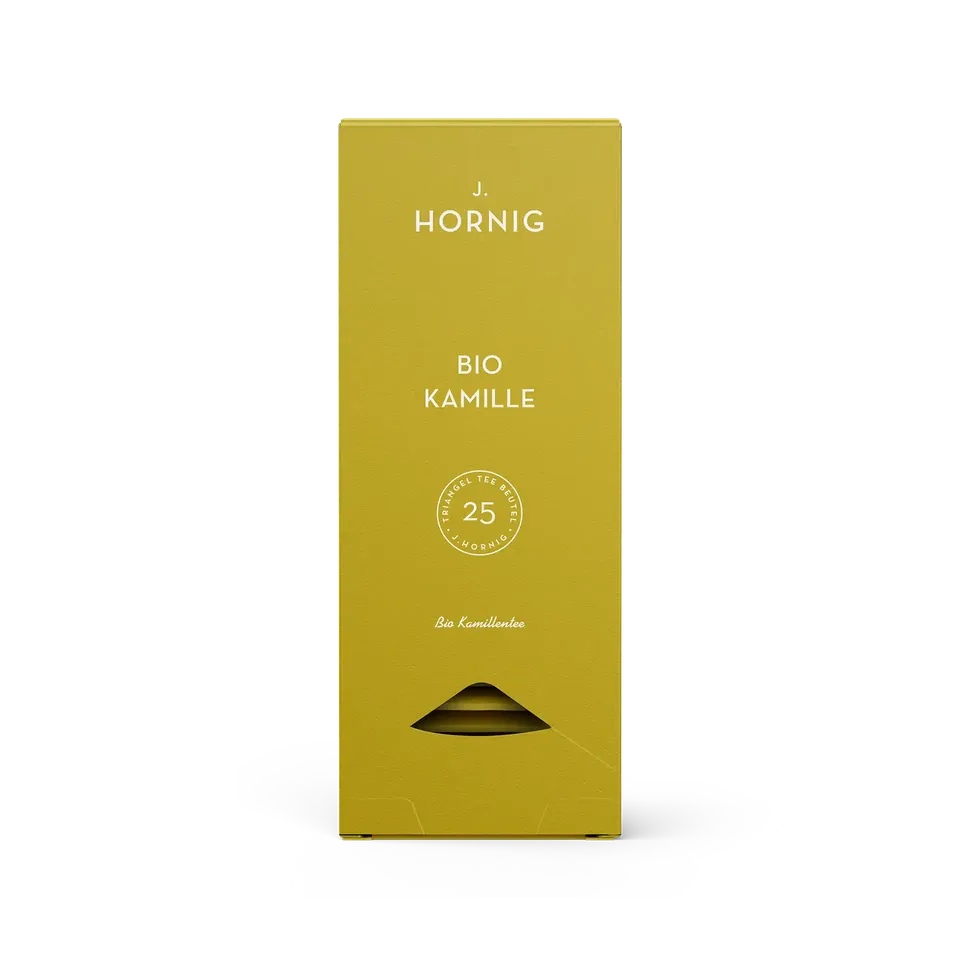 j-hornig-bio-kamille-tee-25-bio-pyramidenbeutel image 1