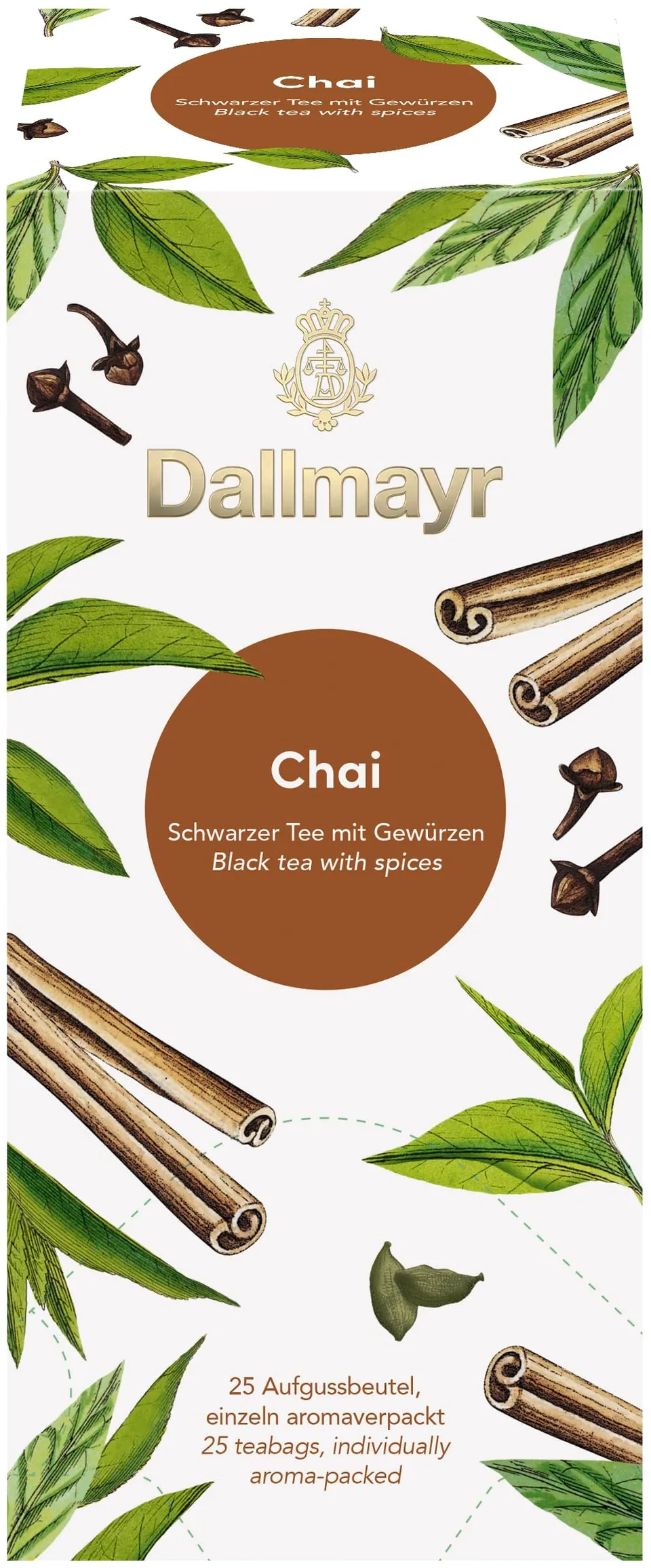 dallmayr-chai-aufgussbeutel-schwarzer-tee-25-beutel image 1