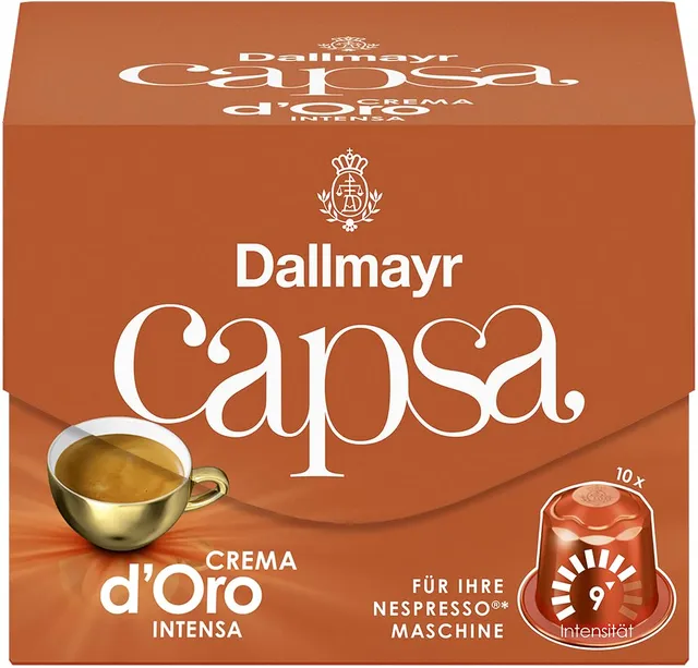 dallmayr-capsa-crema-d-oro-intensa-kaffeekapseln-10-kapseln-medium-roast image 1