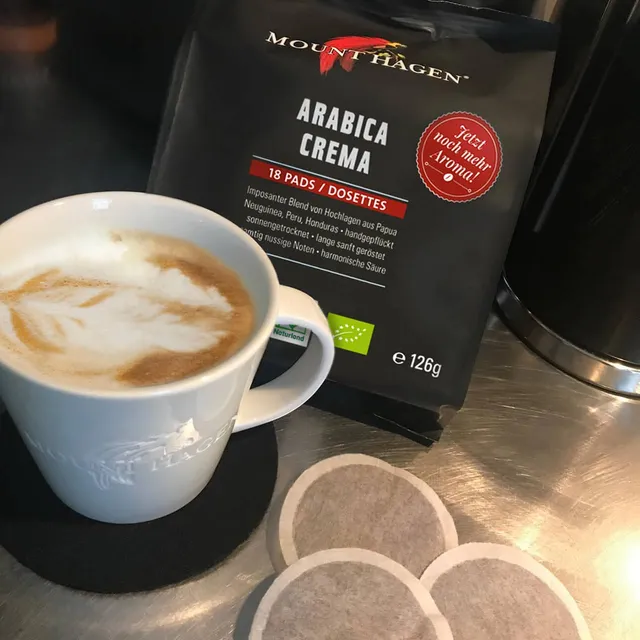 mount-hagen-arabica-crema-18-pads-126g-bio-fair image 1