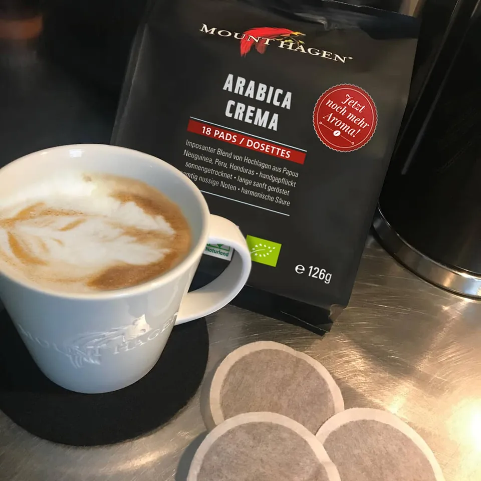 mount-hagen-arabica-crema-18-pads-126g-bio-fair image 1