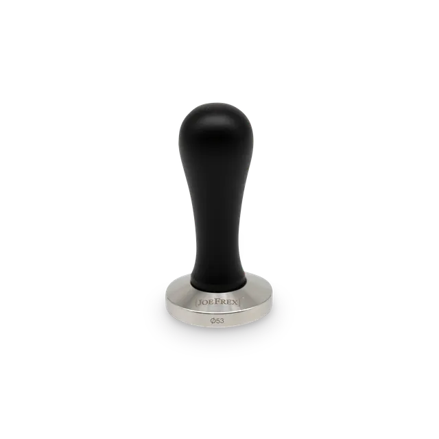 joefrex-tamper-elegance-espressostampfer-mit-schwarzem-buchenholzgriff image 1
