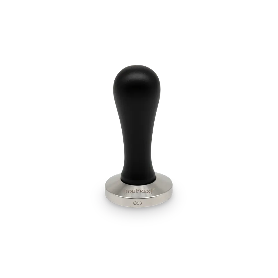 joefrex-tamper-elegance-espressostampfer-mit-schwarzem-buchenholzgriff image 1