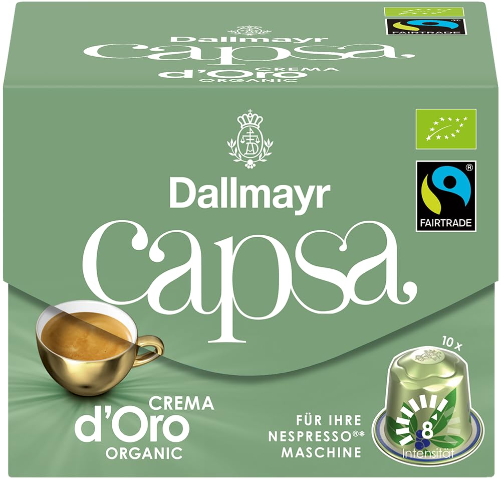 dallmayr-capsa-crema-d-oro-organic-bio-espresso-kapseln-nespresso-10-kapseln image 1