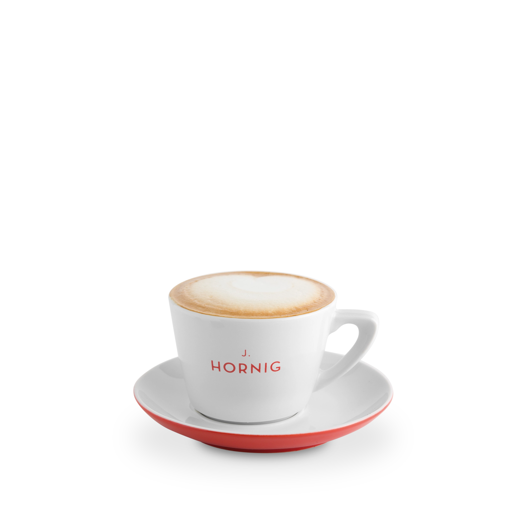 j-hornig-milchkaffeetasse-mit-untertasse-rot-porzellan image 1