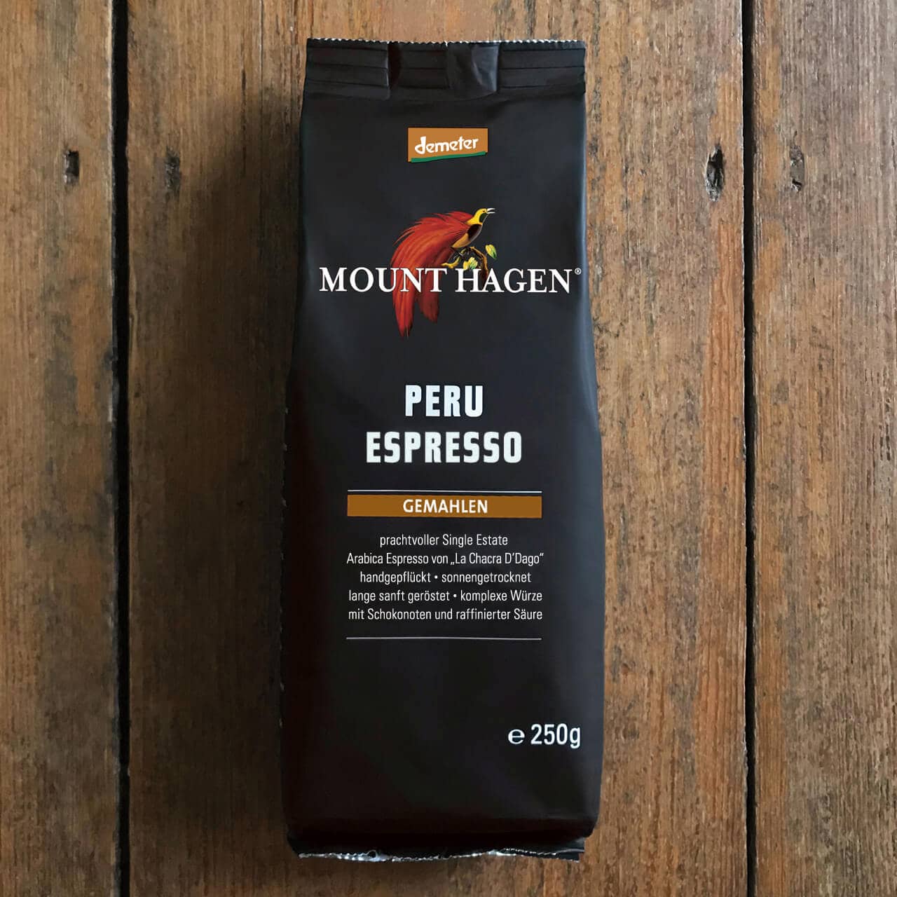 mount-hagen-peru-espresso-single-origin-demeter-250g-gemahlen image 2