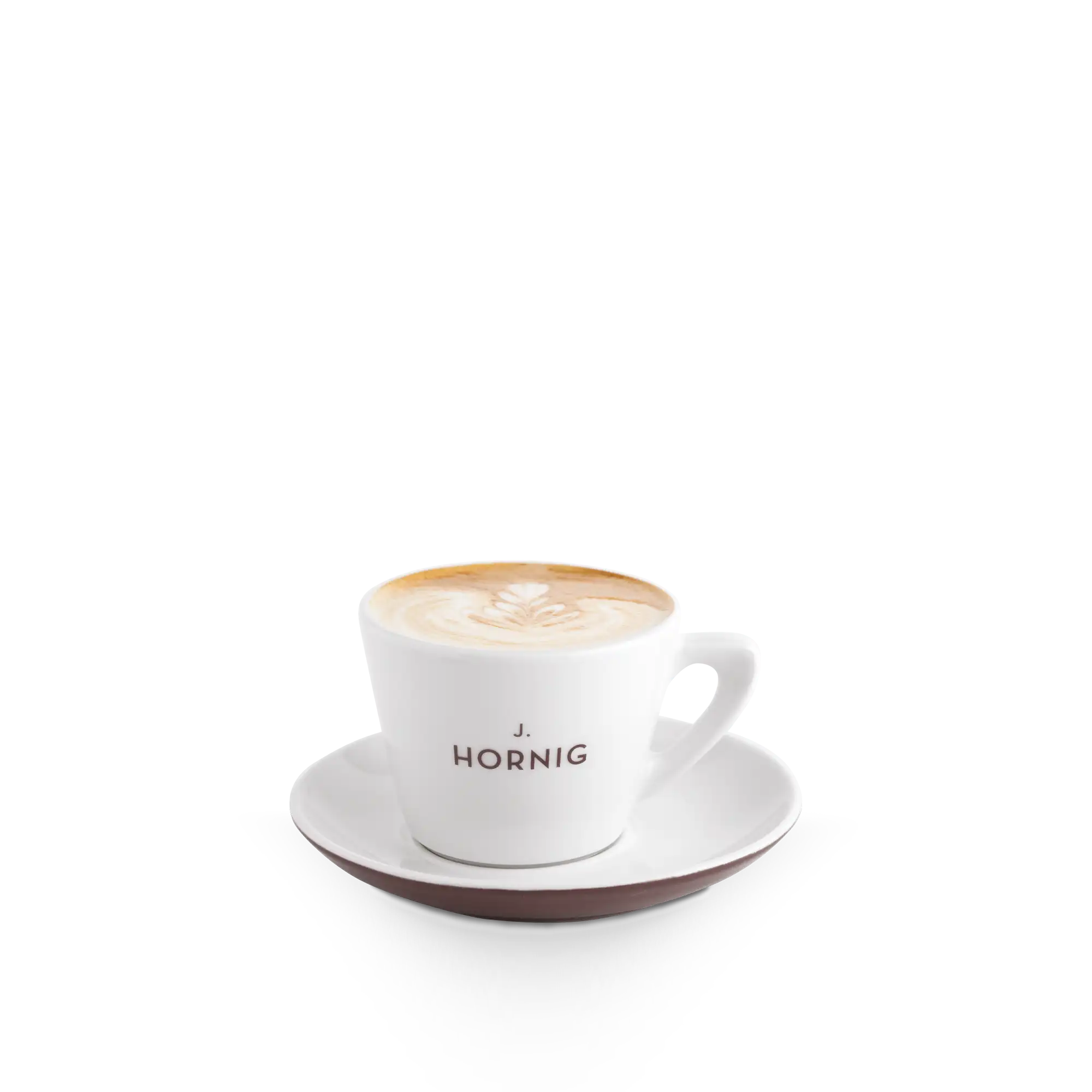 j-hornig-cappuccinotasse-mit-untertasse-braun-180-ml-porzellan image 1