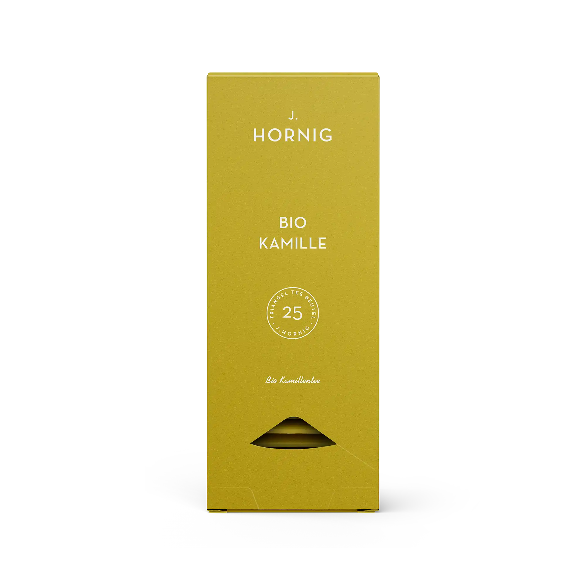 j-hornig-bio-kamille-tee-25-bio-pyramidenbeutel image 1