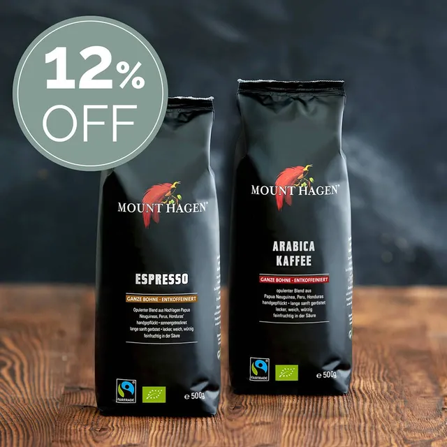 mount-hagen-decaf-probierpaket-entkoffeinierter-kaffee-ganze-bohne-1kg-bio-fair image 1