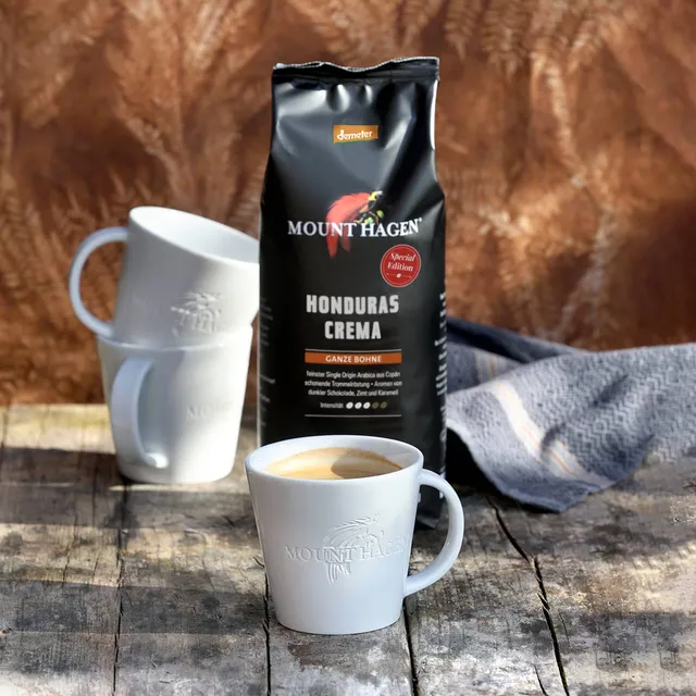 mount-hagen-honduras-crema-single-origin-demeter-kaffee-ganze-bohne-500g image 1
