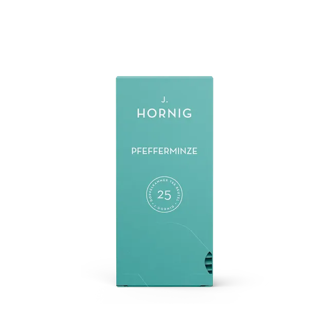 j-hornig-pfefferminze-tee-4x25-doppelkammerbeutel-vorratspackung image 1
